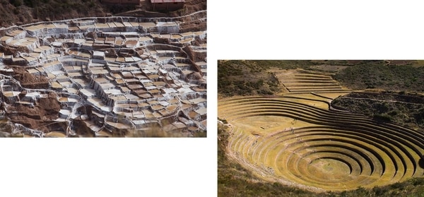 Estanques de sal evaporada en Maras, Peru. Foto: Himraj Singh Soin