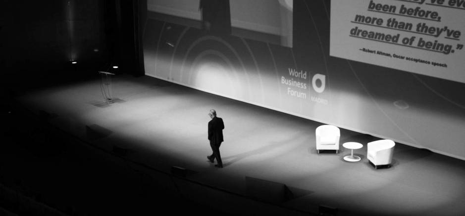 Tom Peters en el acto. (EC)