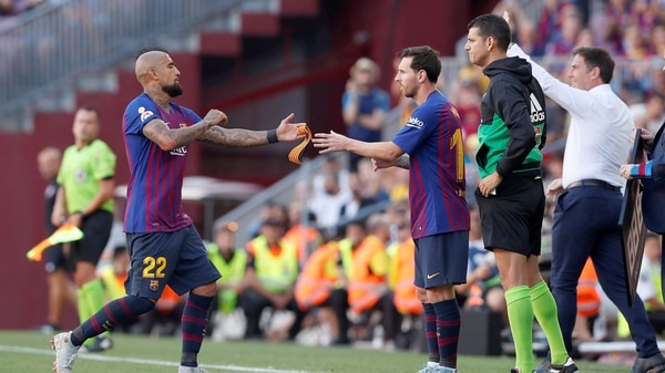 Arturo Vidal no ha podido completar un partido desde que fichó por el FC Barcelona (Reuters)