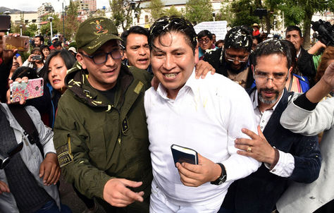 Jhiery Fernández sale de la cárcel de San Pedro. Fue el miércoles.