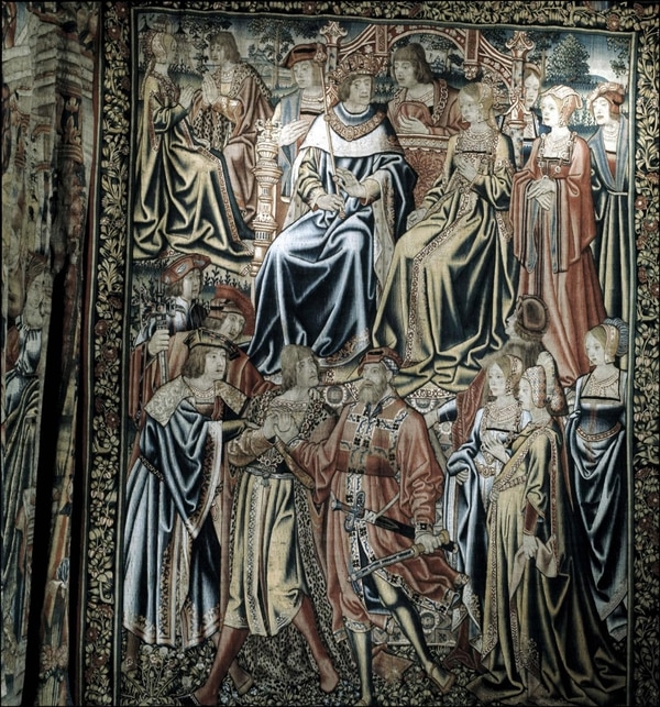 Boda de los Reyes Católicos, Tapiz. Fernando de Aragón e Isabel la Católica, Catedral de Lérida