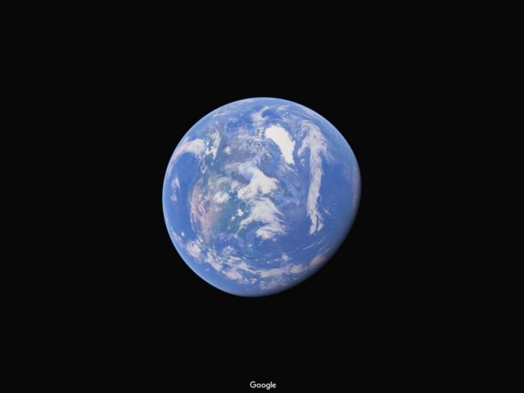 A vista de satélite