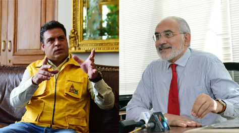 El alcalde de La Paz, Luis Revilla, y el expresidente Carlos Mesa. Foto: La Razón