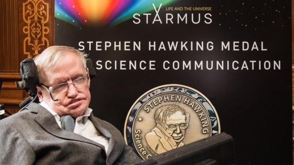 Hawking durante el quinto festival de Starmus, en Noruega (STARMUS)