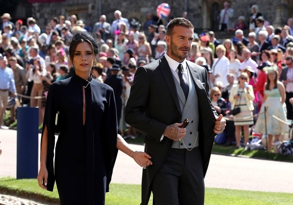 Victoria y David Beckham asistieron a la Boda Real en Windsor el pasado 19 de mayo (AP)
