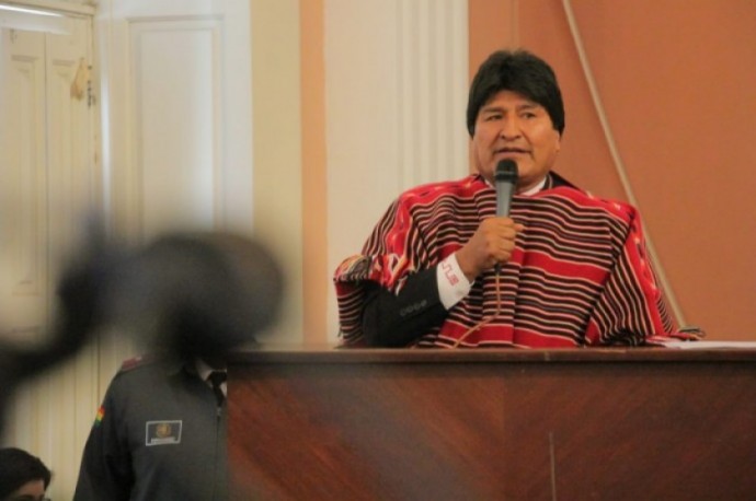 El presidente Evo Morales propuso que se elabore una ley contra la mentira. FOTO: Archivo