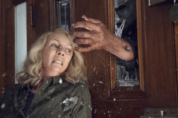 Jamie Lee Curtis en una escena de Halloween (2018), película de David Gordon Green