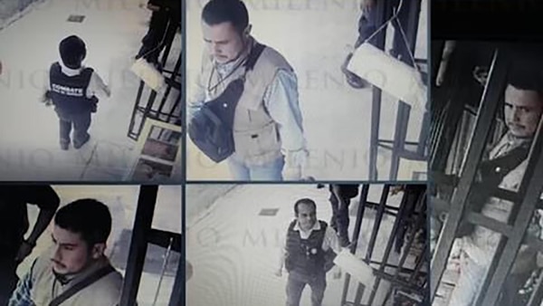 Imágenes de los supuestos “policías” del nuevo “cártel del tabaco”. (Foto: gentileza Milenio)