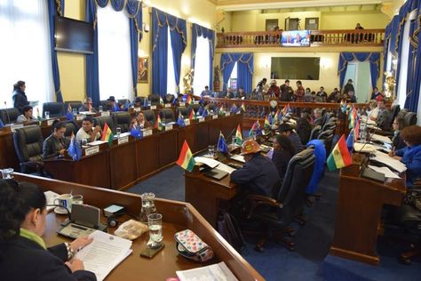 Una sesión de la Cámara de Senadores.
