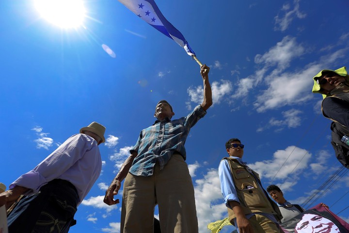 La caravana partió de Honduras el 13 de octubre./ EFE