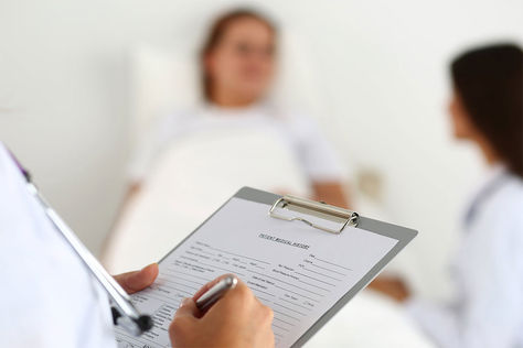 Historia clínica de pacientes.