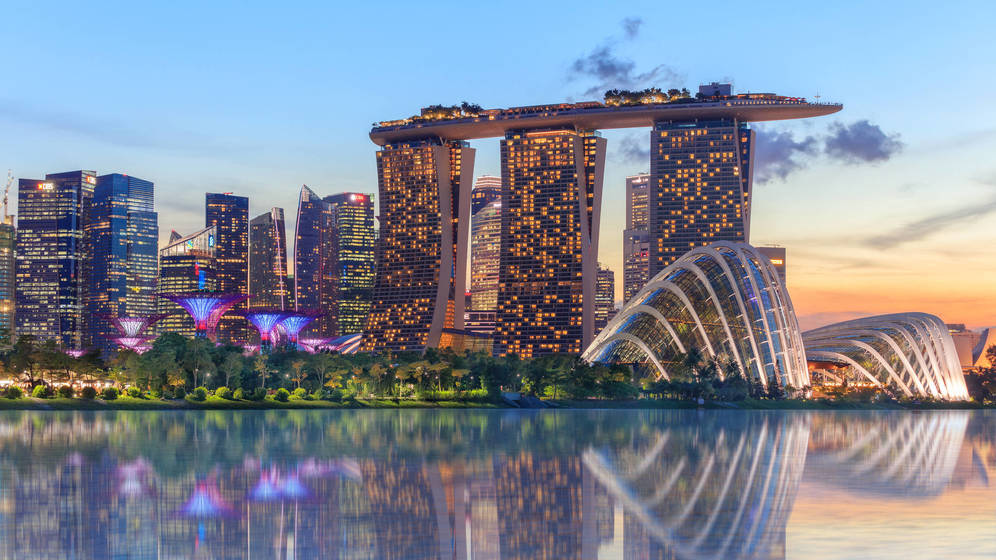 Foto: Singapur a punto de anochecer. (iStock)