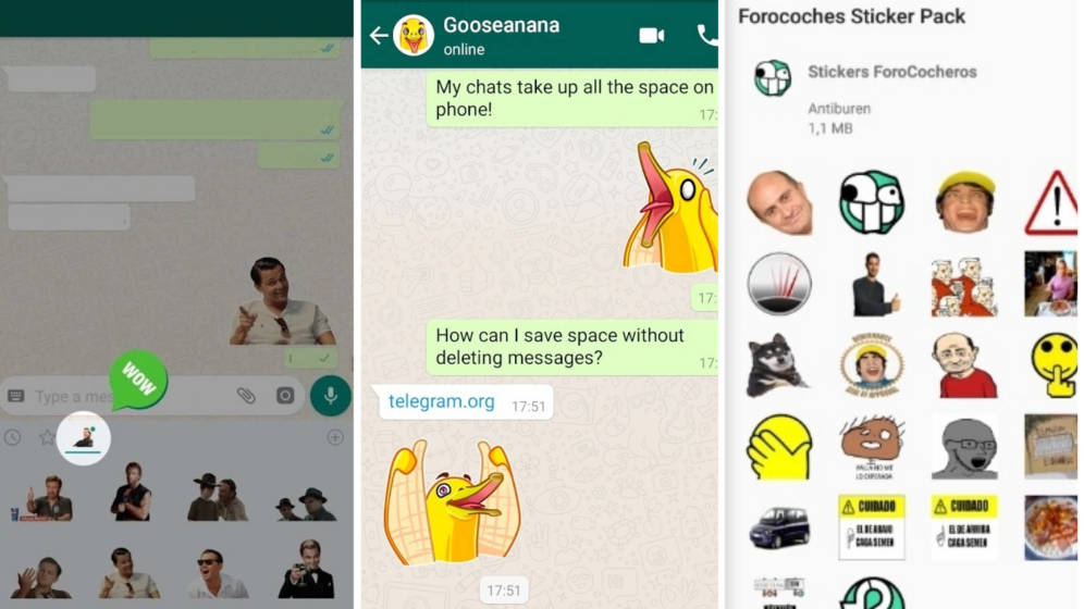 Foto: Algunos de los 'stickers' más populares pueden descargarse desde Google Play Store y App Store