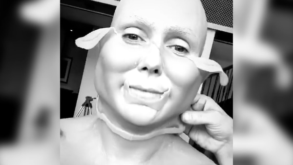Heidi Klum se sometió a una transformación de 8 horas para Halloween