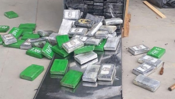 La droga estaba distribuida en 531 paquetes escondidos en el interior de electrodomésticos.