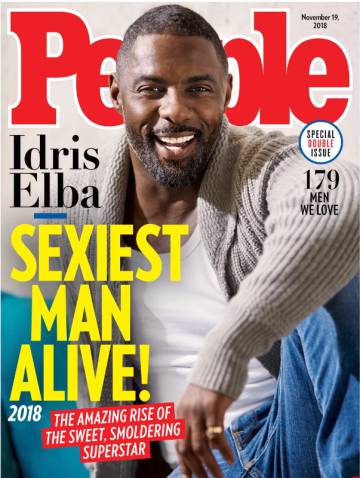 Idris Elba, hombre mas sexy del mundo en 2018 según 
