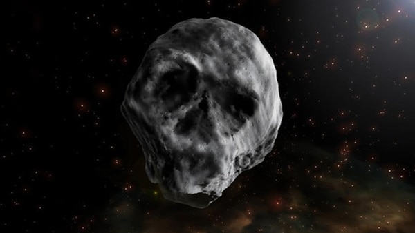 Representación gráfica del asteroide captado por la NASA en 2015