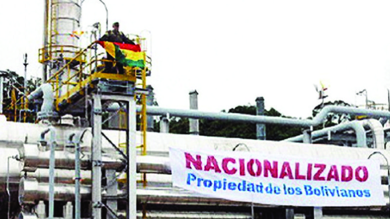 Celebran los 12 años de la nacionalización en Bolivia