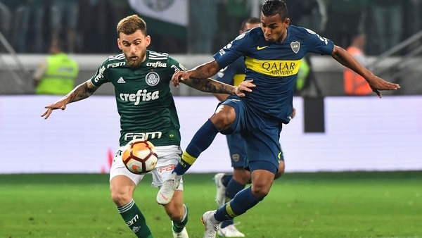 Sebastian Villa hizo un gran aporte para Boca en la Copa Libertadores (AFP)