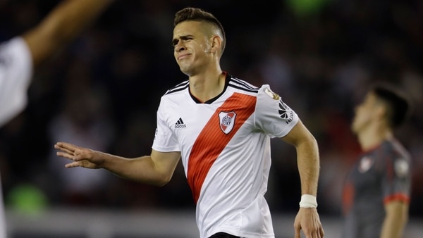 Los goles de Rafael Santos Borré fueron vitales para que River Plate llegue a la final (AP)