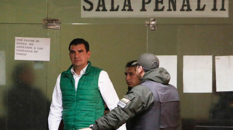 José María Leyes en sala penal. 