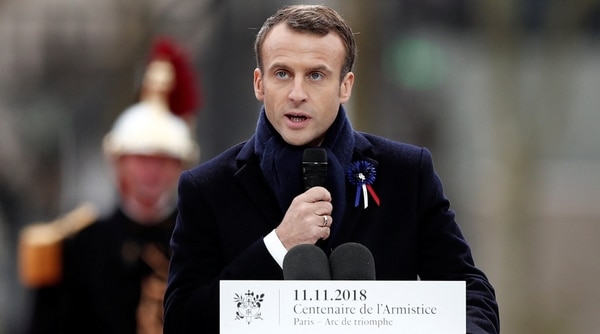 Emmanuel Macron pronuncia su discurso frente a decenas de líderes mundiales (Reuters)