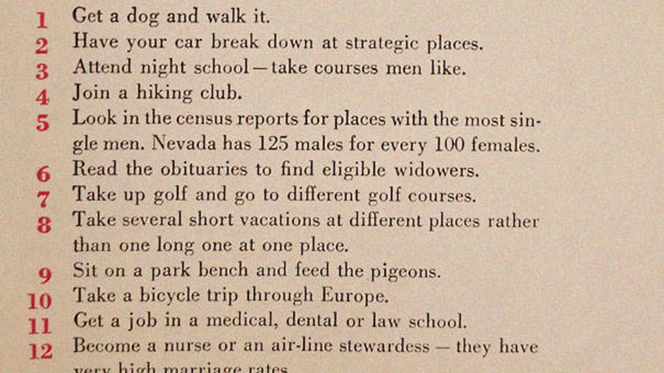 Foto: Parte de la guía, publicada en la revista McCall's en 1950.