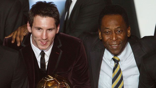Messi solo tiene adelante a Pele lo superara Messi solo tiene adelante a Pele lo superara
