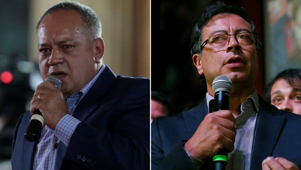 Diosdado Cabello y Gustavo Petro