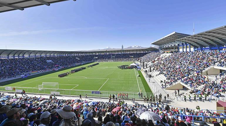 El estadio de Villa Ingenio, en El Alto. | ABI