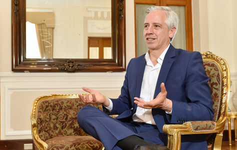 El vicepresidente Álvaro García Linera responde a las preguntas de La Razón. Foto: Pedro Laguna