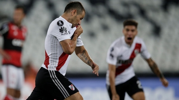 Rodrigo Mora anotó el primer gol de River Plate en esta Copa Libertadores (Reuters)