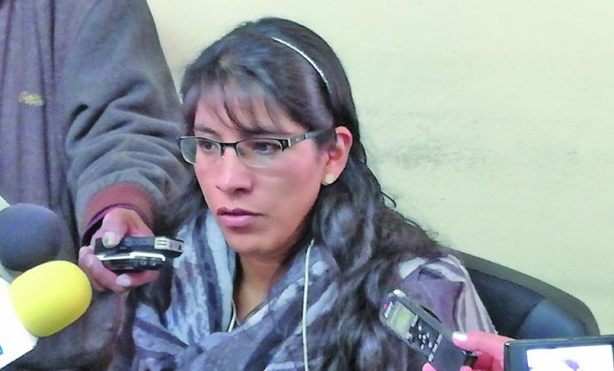 La fiscal departamental de PotosÃ­, Roxana Choque.
