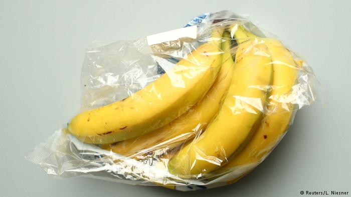 Plátanos empaquetados.