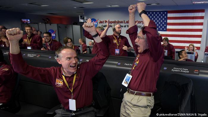 USA Nasa-Roboter «InSight» landet auf dem Mars - Bild vom Jet Propulsion Laboratory (picture-alliance/ZUMA/NASA/B. Ingalls)