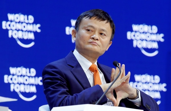 Jack Ma durante el World Economic Forum de Davos en enero de 2018. (REUTERS/Denis Balibouse/archivo)