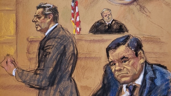 Guzmán Loera escuchó el testimonio de su viejo aliado con los brazos cruzados (Foto: Archivo/ EFE)