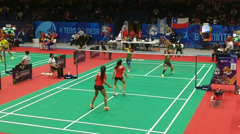 Una competencia de bádminton durante los Juegos Suramericanos 2018. | Cochabamba2018