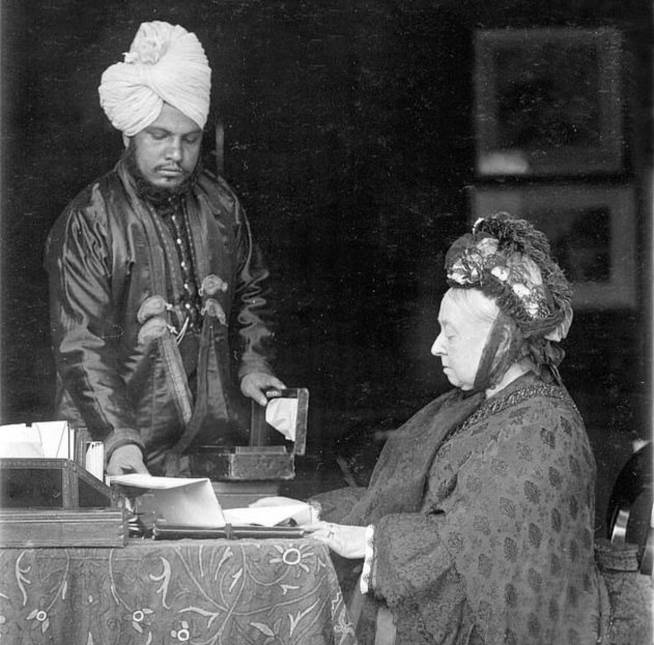 Imagen de Abdul y Victoria. (Illustrated London News)