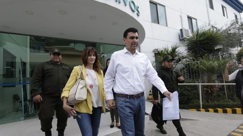 El alcalde suspendido José María Leyes es dado de alta tras su internación por un problema de salud. Foto:APG