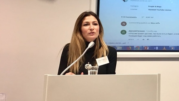 Emine Dzhaparova, viceministra de Información de Ucrania