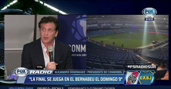 Resultado de imagen para DomÃnguez: "La final se jugará el 9 de diciembre en Madrid"