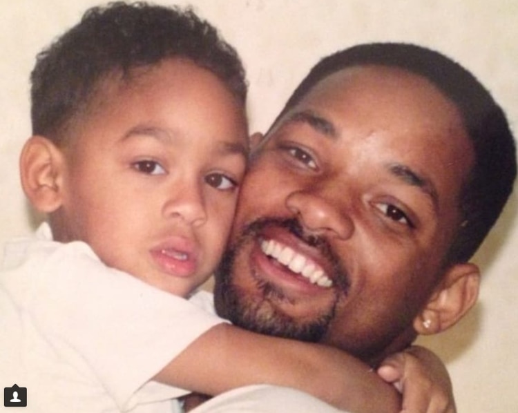 Will Smith en una fotografía junto a su primer hijo, Trey Smith (Foto: @treysmith0011)
