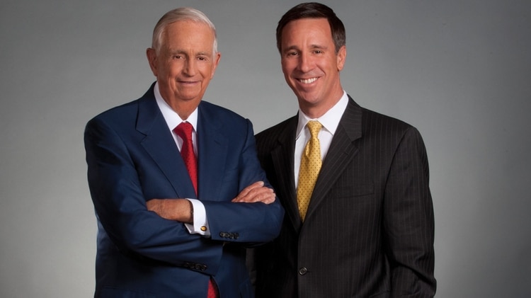 Bill Marriott y Arne Sorenson, presidente y CEO de Marriott International