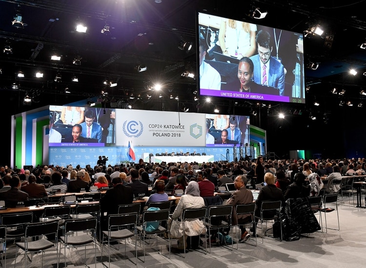 Casi 200 países forman parte de la COP, pero no todos confirmaron asistencia (Photo by Janek SKARZYNSKI / AFP)