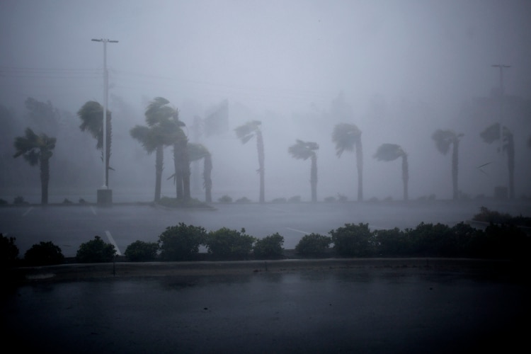 Imagen de los efectos del huracán Michael a su paso por Panama City, en Florida (Bloomberg / Luke Sharrett)