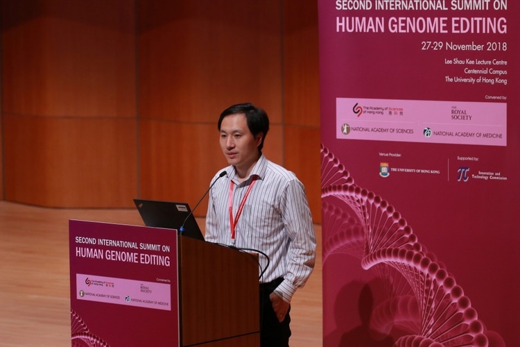 He Jiankui en su última aparición pública el pasado 28 de noviembre en Hong Kong (Reuters)