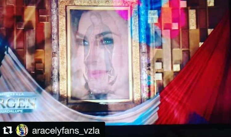Esta es la polémica imagen de Aracely Arámbula con la Virgen de Guadalupe
