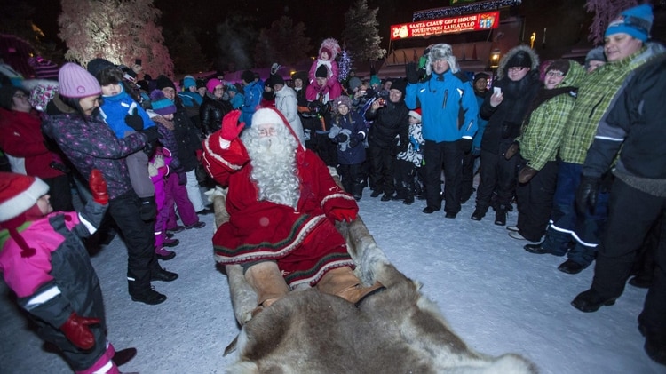 Un Papá Noel o Santa Claus en la ciudad que adoptó a este personaje mundial