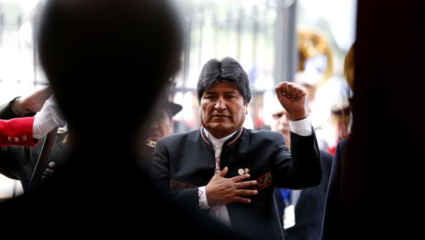 Evo Morales, a su llegada a la cumbre de Mercosur en Montevideo